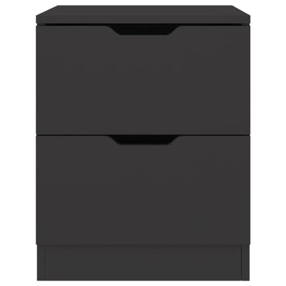 Nachttische 2 Stk. Schwarz 40x40x50 cm Spanplatte