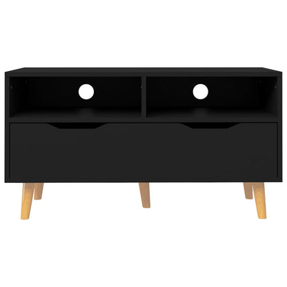 TV-Schrank Schwarz 90x40x48,5 cm Holzwerkstoff