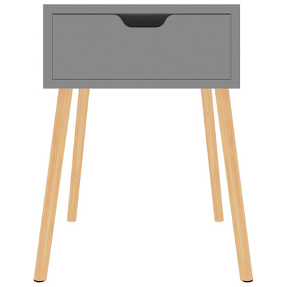 Nachttische 2 Stk. Grau 40x40x56 cm Holzwerkstoff