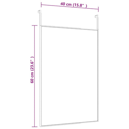 Türspiegel Golden 40x60 cm Glas und Aluminium