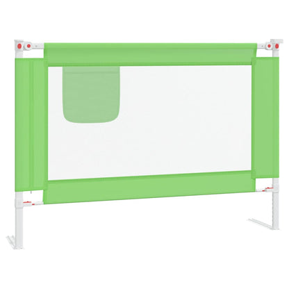 Kleinkind-Bettschutzgitter Grün 90x25 cm Stoff
