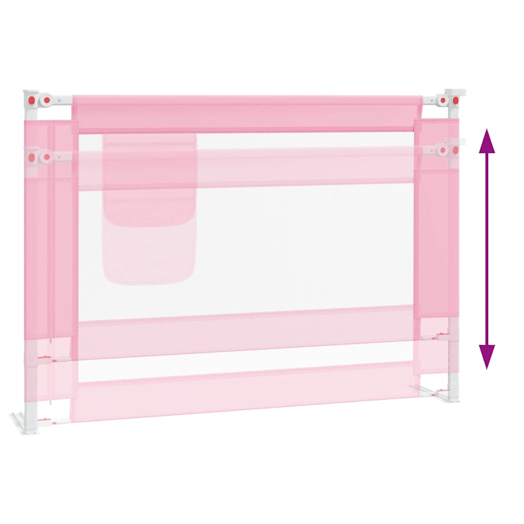 Kleinkind-Bettschutzgitter Rosa 90x25 cm Stoff
