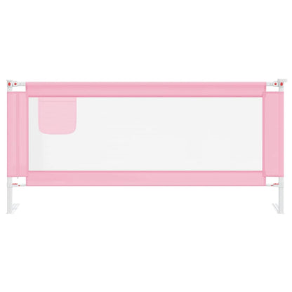 Kleinkind-Bettschutzgitter Rosa 200x25 cm Stoff