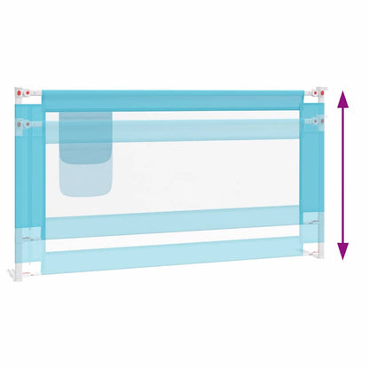 Kleinkind-Bettschutzgitter Blau 160x25 cm Stoff
