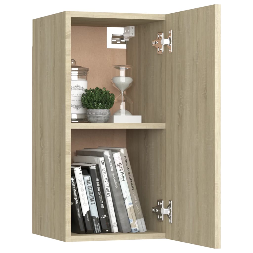 TV-skabe 2 stk Sonoma eg 30,5x30x60 cm træmateriale