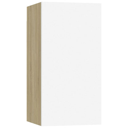 TV-Schrank Weiß Sonoma-Eiche 30,5x30x60 cm Holzwerkstoff