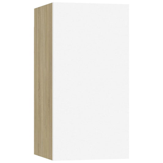 TV-Schrank Weiß Sonoma-Eiche 30,5x30x60 cm Holzwerkstoff