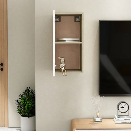 TV-Schrank Weiß Sonoma-Eiche 30,5x30x60 cm Holzwerkstoff