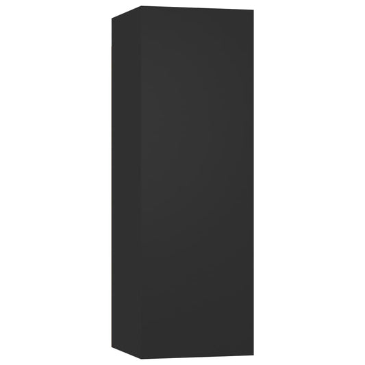 TV-Schrank Schwarz 30,5x30x90 cm Holzwerkstoff