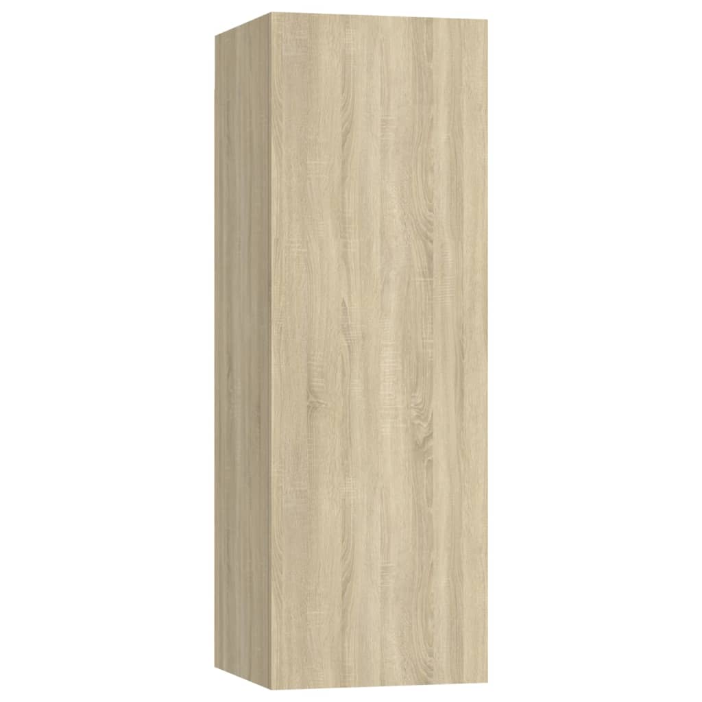 TV-skabe 2 stk Sonoma eg 30,5x30x90 cm træmateriale