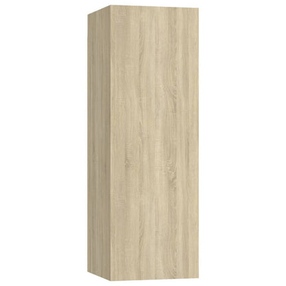 TV-skabe 2 stk Sonoma eg 30,5x30x90 cm træmateriale