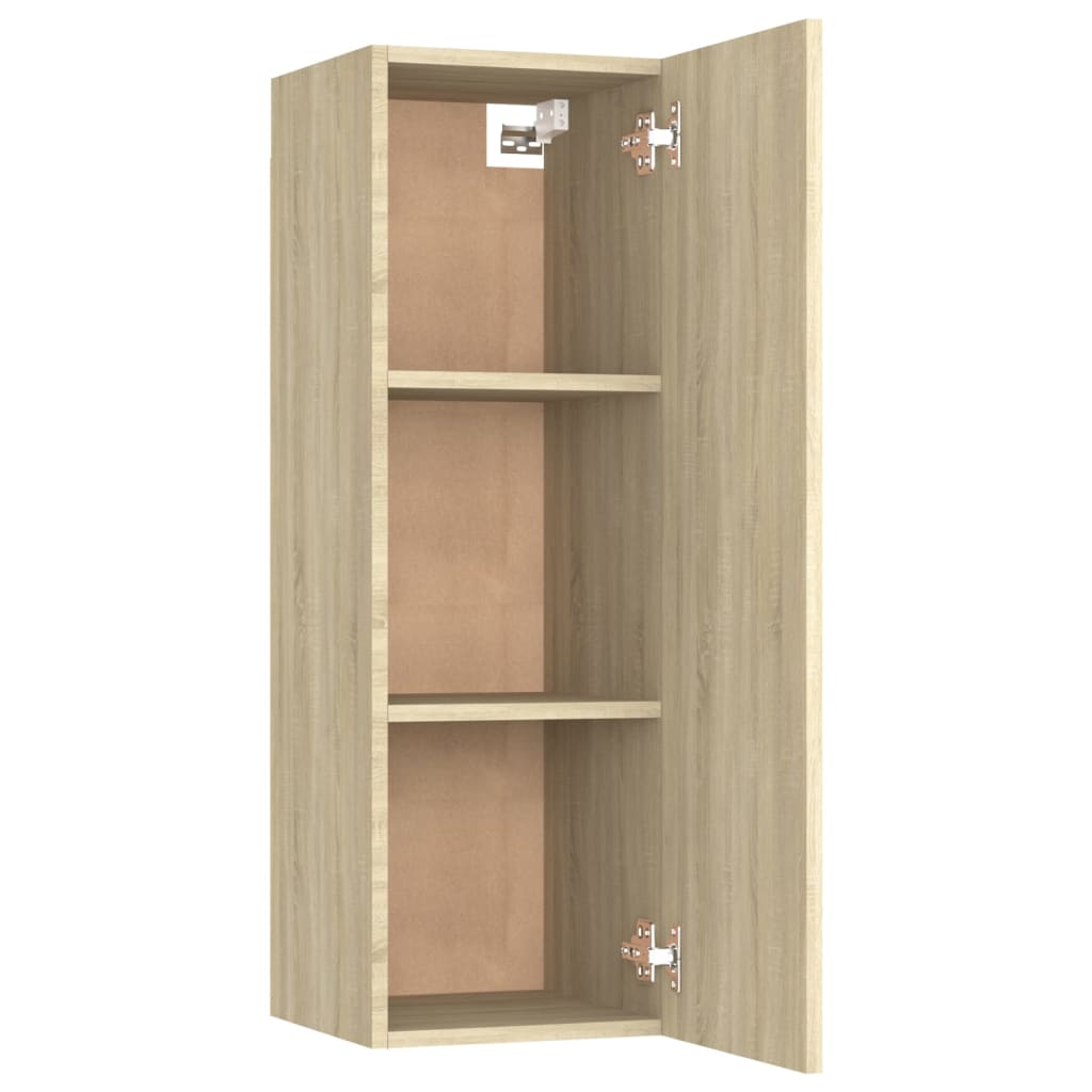TV-skabe 2 stk Sonoma eg 30,5x30x90 cm træmateriale
