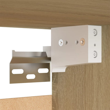 TV-skabe 2 stk Sonoma eg 30,5x30x90 cm træmateriale