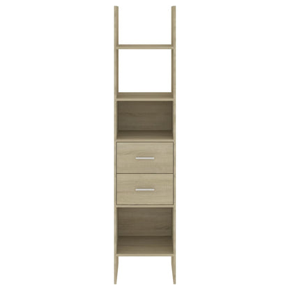 Bücherregal Sonoma-Eiche 40x35x180 cm Holzwerkstoff