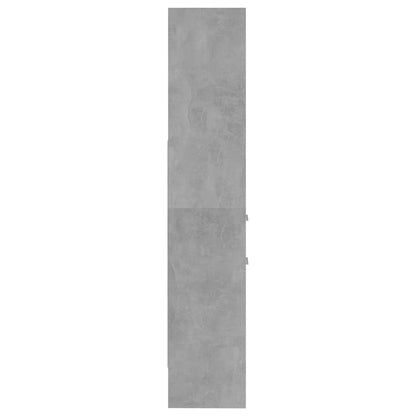 Bücherregal Betongrau 40x35x180 cm Holzwerkstoff