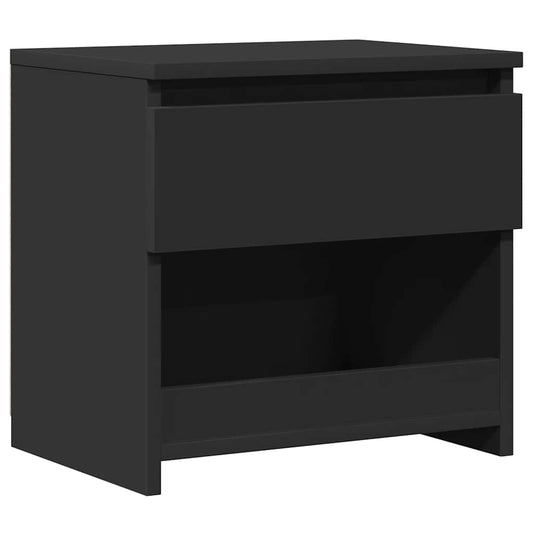 Nachttisch Schwarz 40x30x39 cm Holzwerkstoff