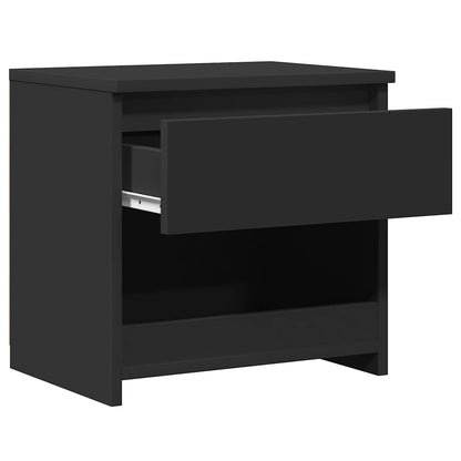 Nachttische 2 Stk. Schwarz 40x30x39 cm Holzwerkstoff