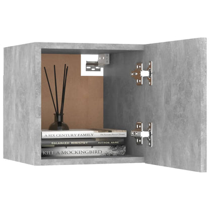 TV overskabe 2 stk Betongrå 30,5x30x30 cm