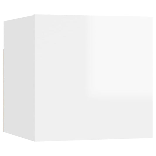 TV overskab hvid højglans 30,5x30x30 cm