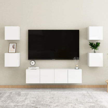 TV overskab hvid højglans 30,5x30x30 cm