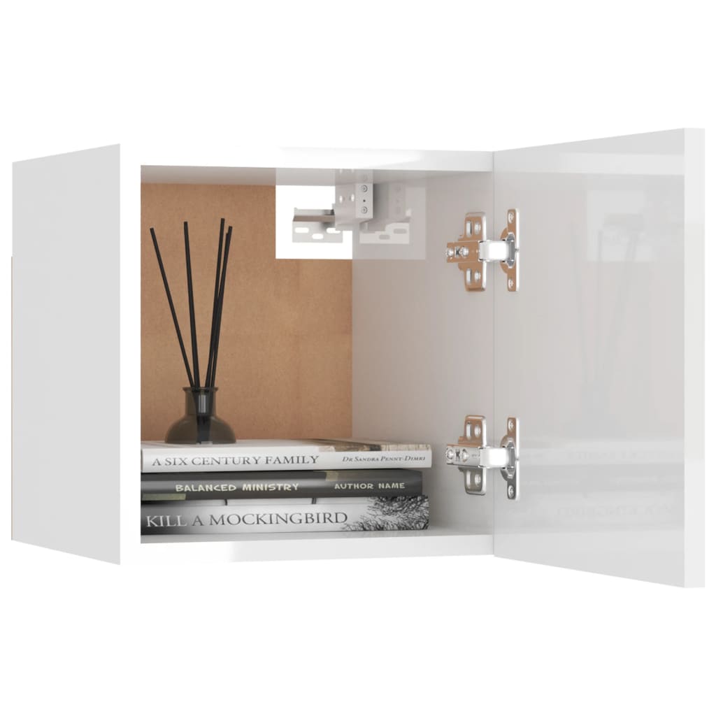 TV overskab hvid højglans 30,5x30x30 cm