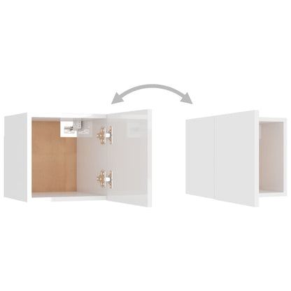 TV overskab hvid højglans 30,5x30x30 cm