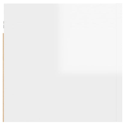TV overskabe 2 stk Hvid højglans 30,5x30x30 cm