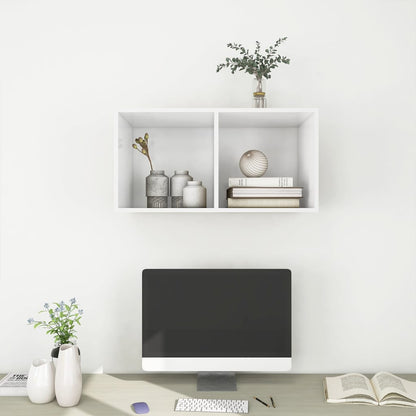 TV-Wandschrank Weiß 37x37x72 cm Holzwerkstoff