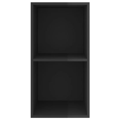 TV-vægskab sort højglans 37x37x72 cm træmateriale