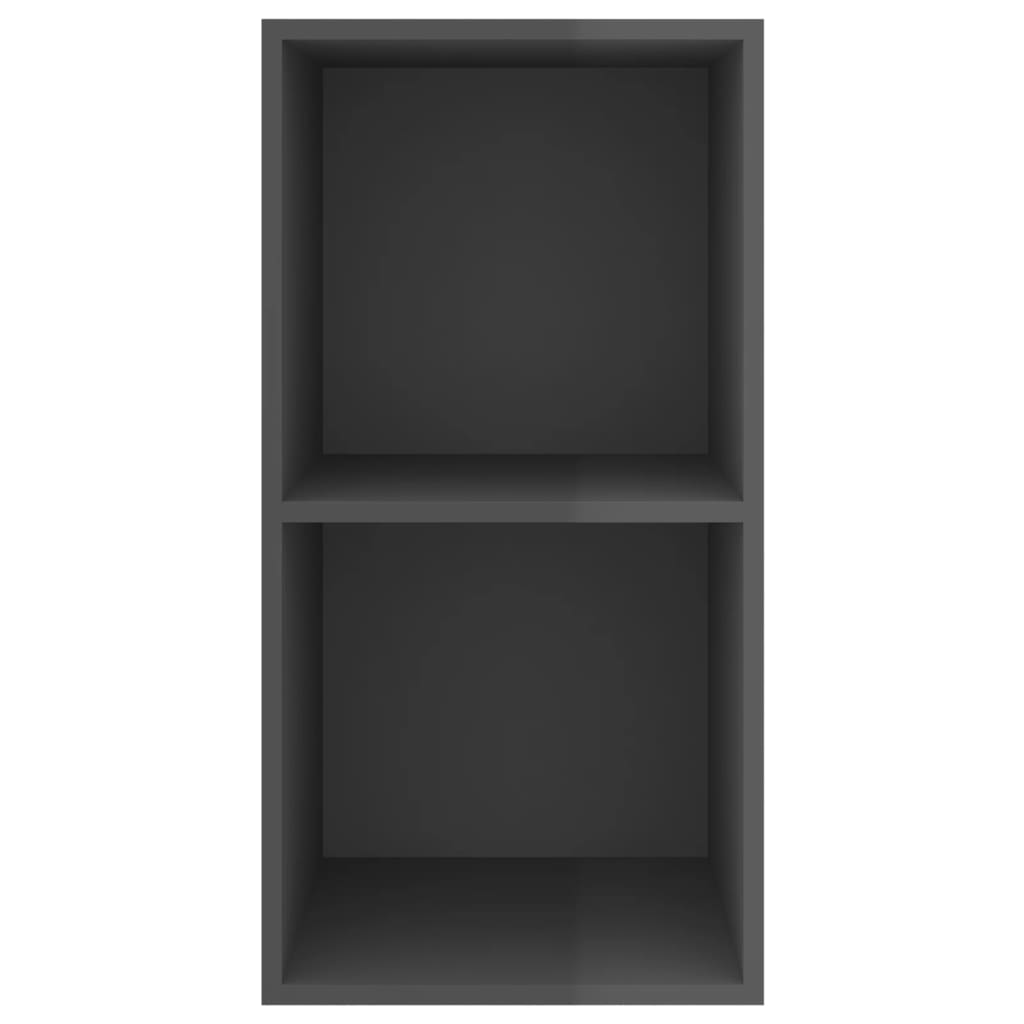 TV overskab højglans grå 37x37x72 cm træmateriale