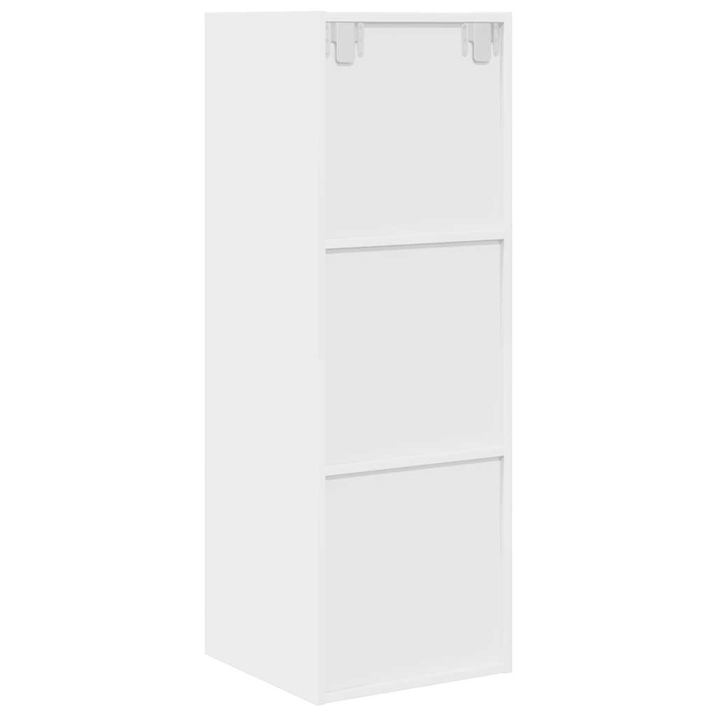 TV-Wandschrank Weiß 37x37x107 cm Holzwerkstoff