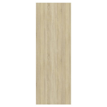TV-Wandschrank Sonoma-Eiche und Weiß 37x37x107 cm Holzwerkstoff