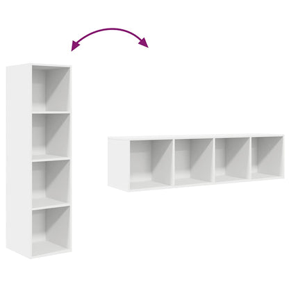 TV-Wandschrank Weiß 37x37x142,5 cm Holzwerkstoff