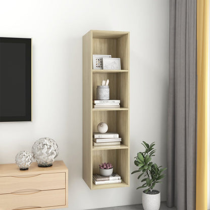 TV vægskab Sonoma eg 37x37x142,5 cm træmateriale
