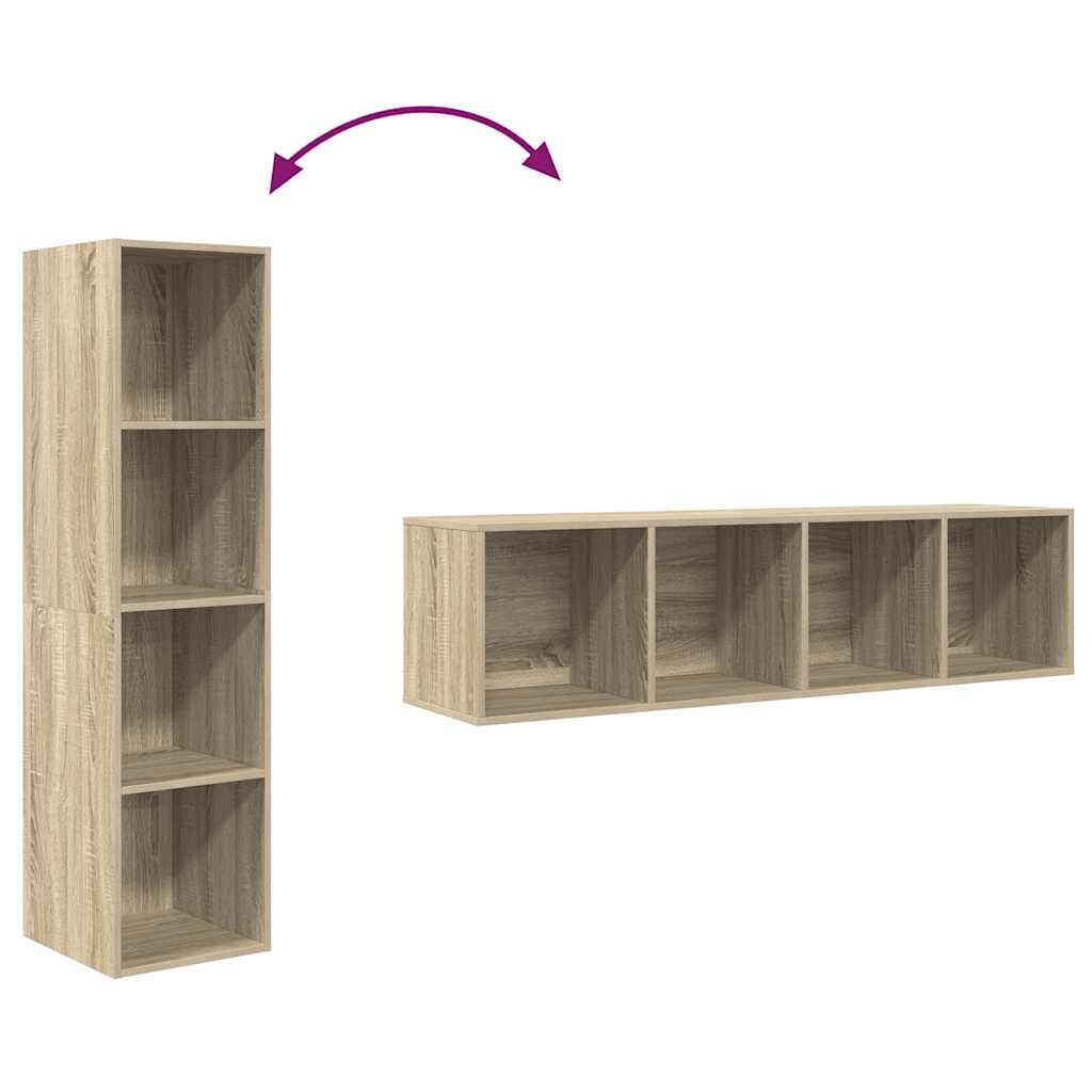 TV-Wandschrank Sonoma-Eiche 37x37x142,5 cm Holzwerkstoff