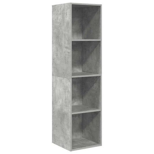 TV-Wandschrank Betongrau 37x37x142,5 cm Holzwerkstoff