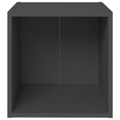TV-Schränke 2 Stk. Grau 37x35x37 cm Holzwerkstoff