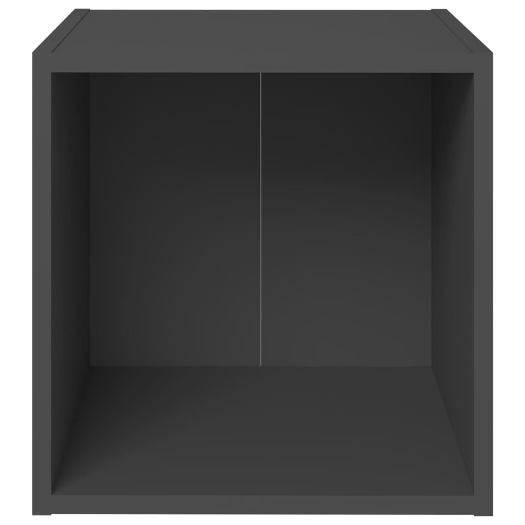 TV-skabe 4 stk Grå 37x35x37 cm træmateriale