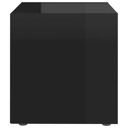 TV-skabe 4 stk Sort højglans 37x35x37 cm træmateriale