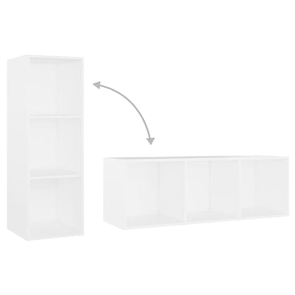 TV-Schrank Weiß 107x35x37 cm Holzwerkstoff