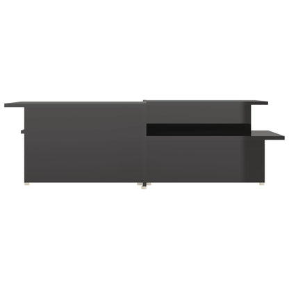 Couchtische 2Stk. Hochglanz-Schwarz 111,5x50x33cm Holzwerkstoff