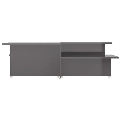 Couchtische 2 Stk. Hochglanz-Grau 111,5x50x33 cm Holzwerkstoff