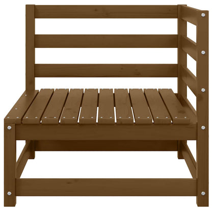 Garten-Ecksofas 2 Stk. Honigbraun Kiefer Massivholz