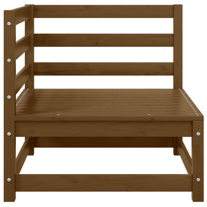 Garten-Ecksofas 2 Stk. Honigbraun Kiefer Massivholz