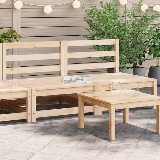Garten-Mittelsofas 2 Stk. Massivholz Kiefer