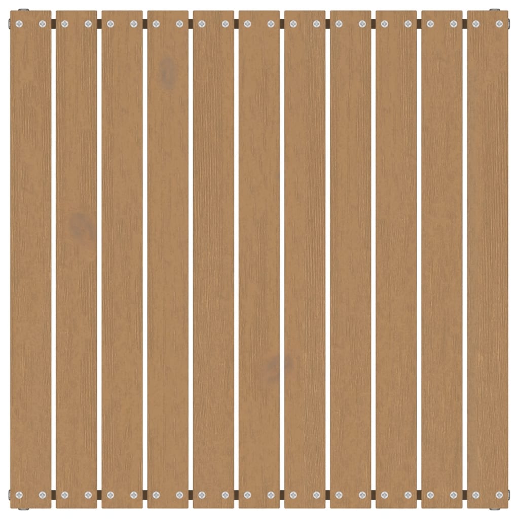 Garten-Fußhocker mit Kissen 2 Stk. Honigbraun Massivholz Kiefer