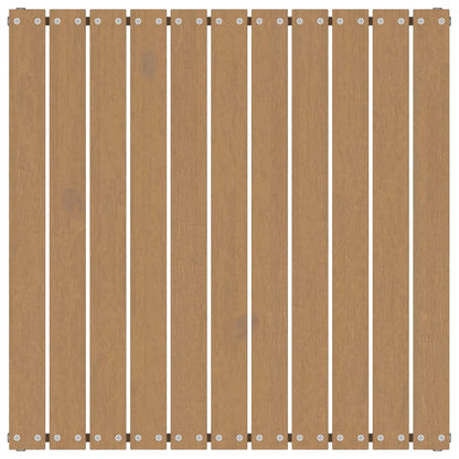 Garten-Fußhocker mit Kissen 2 Stk. Honigbraun Massivholz Kiefer