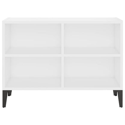 TV-Schrank mit Metallbeinen Weiß 69,5x30x50cm