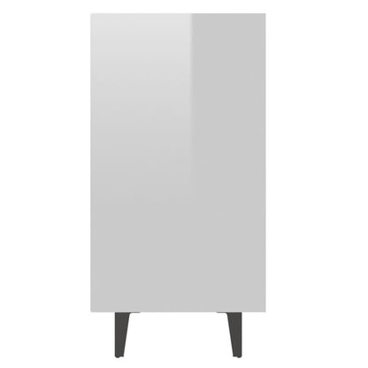 Skænk Højglans Hvid 103,5x35x70 cm Træmateriale