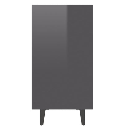 Sideboard Hochglanz-Grau 103,5x35x70 cm Holzwerkstoff